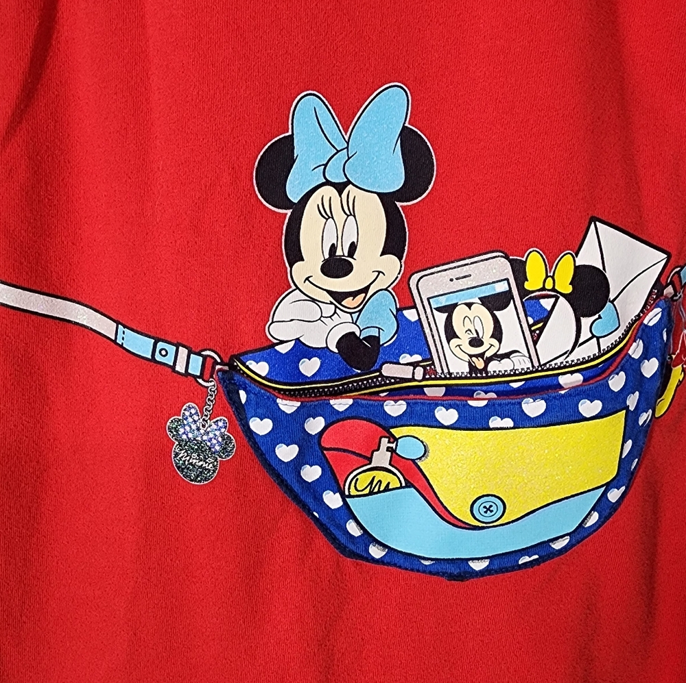 Disney Minnie Mouse Dress w/pocket Girl"s Small 4/5 - Picture 2 of 5